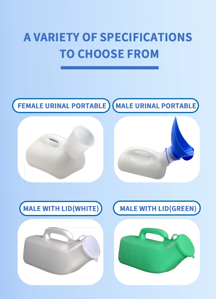 Unisex Portable Urinal Pee Bottles Home Urinal Potty for Men Urinal with Lid 1000mL