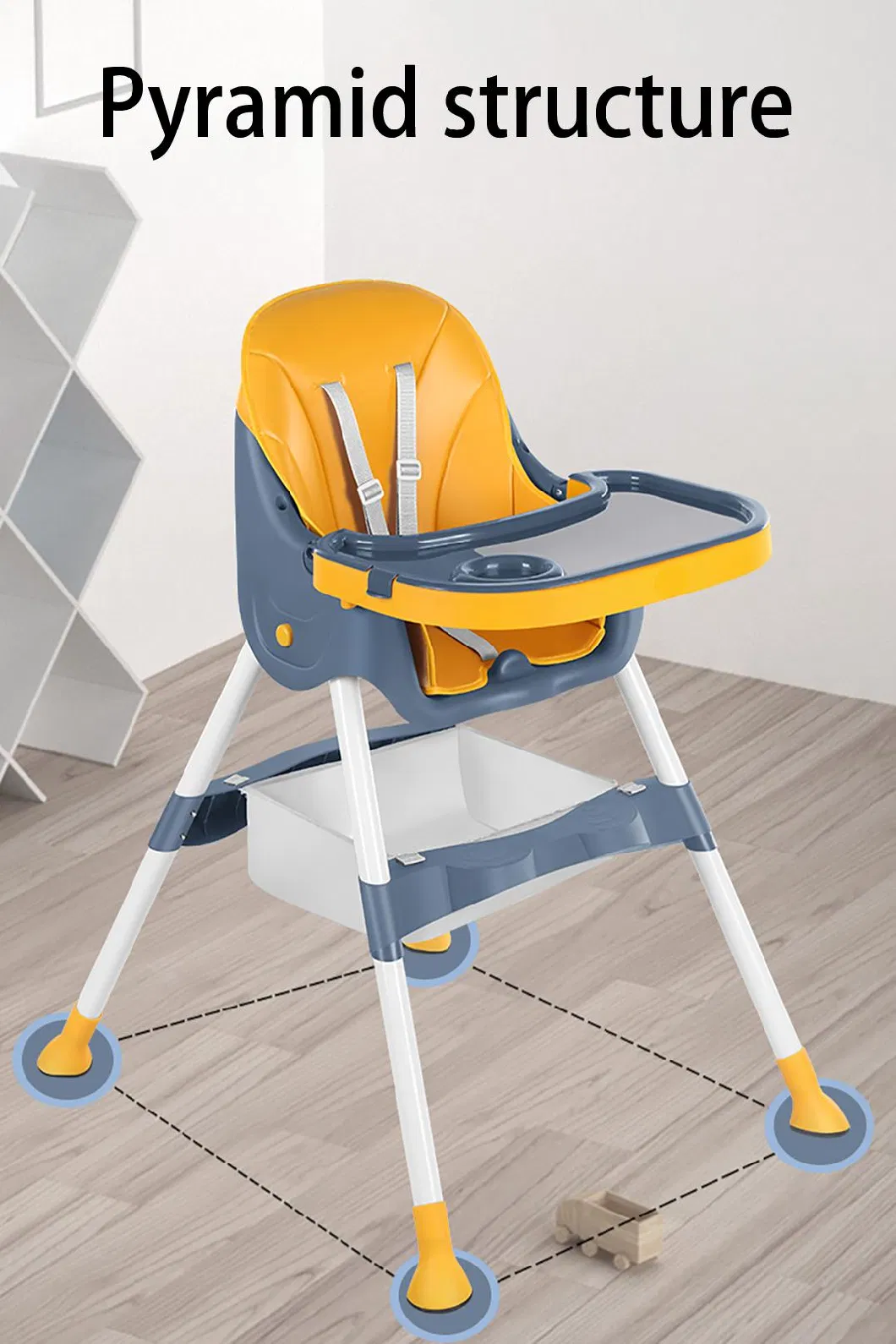 Multifunctional Adjustable Folding Baby Dining Chair High Quality Children Feeding High Chair