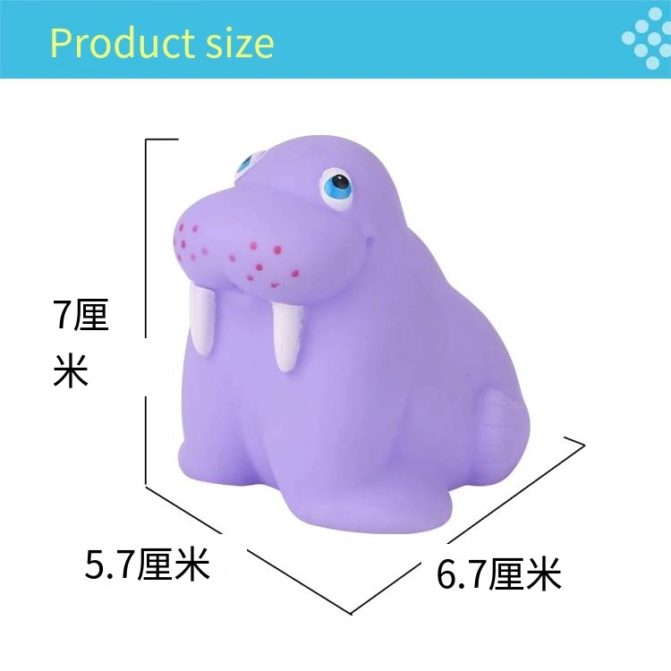 Baby Bath Toy Silicone Walrus Bathroom Ocean BPA Free