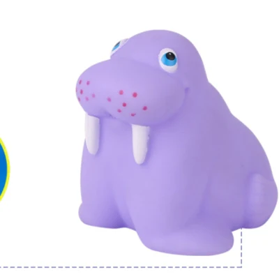 Giocattolo da bagnetto per bambini in silicone Walrus Bathroom Ocean, senza BPA